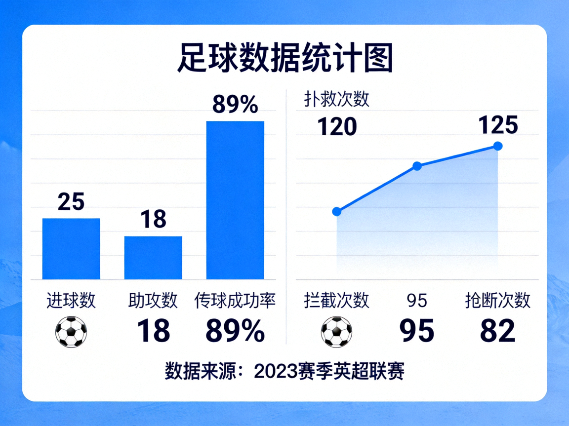 足球数据统计图
